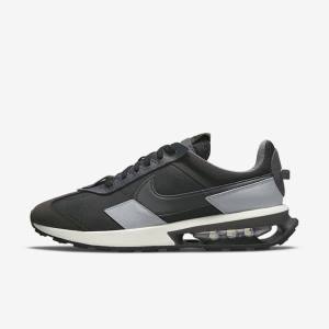 Black / Grey / Dark Grey Men's Nike Air Max Pre-Day Sneakers | NK708CKV