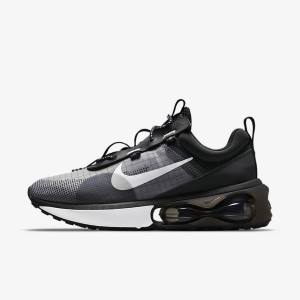 Black / Grey / White Men's Nike Air Max 2021 Sneakers | NK053UMA