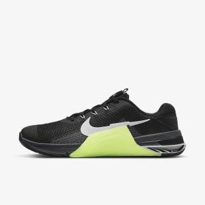 Black / Grey / White Women's Nike Metcon 7 Training Shoes | NK301ZFX