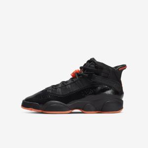 Black Kids' Nike Jordan 6 Rings Older Sneakers | NK092LTJ