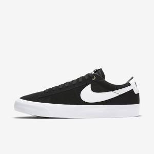 Black / Light Brown / White Men's Nike SB Zoom Blazer Low Pro GT Sneakers | NK015ZQJ