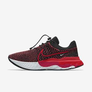 Black Men's Nike React Infinity Run 3 By You Custom Road Running Shoes | NK697WHY