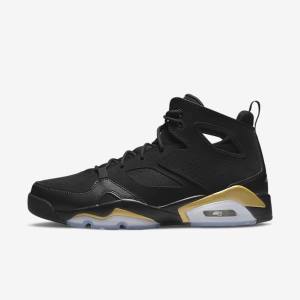 Black / Metal Gold Men's Nike Jordan Flight Club 91 Sneakers | NK145YSL