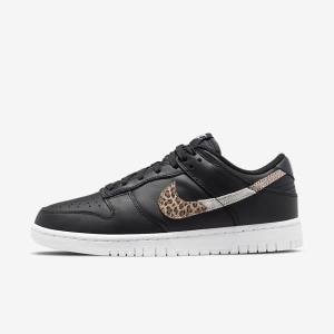 Black / Multicolor Women's Nike Dunk Low SE Sneakers | NK271HFJ