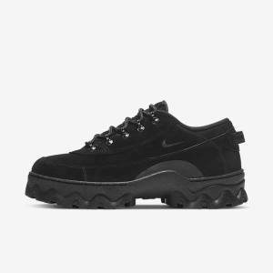 Black / Orange / Black / Dark Grey Women's Nike Lahar Low Sneakers | NK629OUY