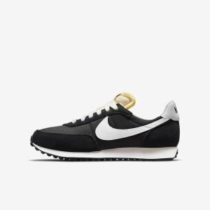 Black / Orange / White Kids' Nike Waffle Trainer 2 Older Sneakers | NK078EBH