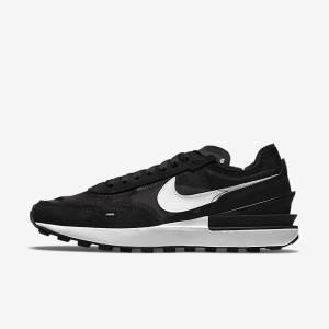 Black / Orange / White Women's Nike Waffle One Sneakers | NK607BIY