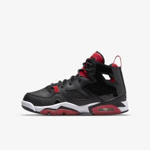 Black / Red / White Kids' Nike Jordan Flight Club 91 Older Sneakers | NK918JQV