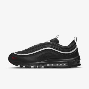 Black / Red / White Men's Nike Air Max 97 Sneakers | NK681OZG