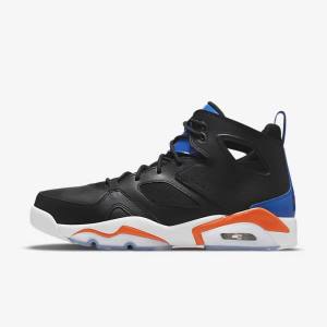 Black / Royal / White / Orange Men's Nike Jordan Flight Club 91 Jordan Shoes | NK523KDJ