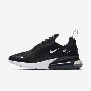 Black / White / Dark Grey Women's Nike Air Max 270 Sneakers | NK164IZR