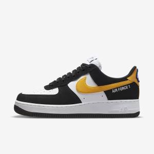 Black / White / Dark Men's Nike Air Force 1 07 LV8 Sneakers | NK092JPY