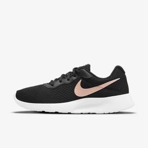 Black / White / Metal Red Brown Women's Nike Tanjun Sneakers | NK941IQV