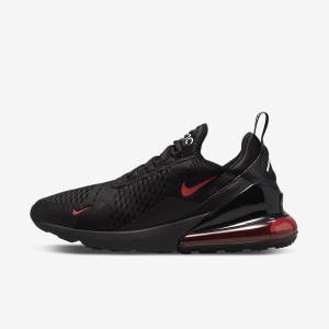 Black / White / Red Men's Nike Air Max 270 Sneakers | NK798FGM