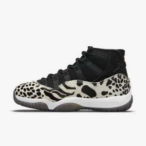 Black / White / Red Women's Nike Air Jordan 11 Retro Sneakers | NK865LDY