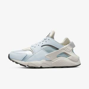 Black / White Women's Nike Air Huarache Sneakers | NK147VUT