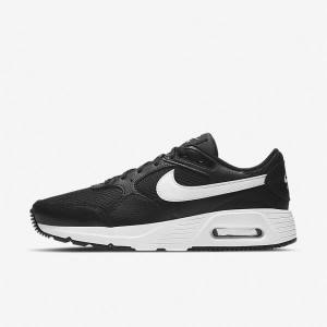 Black / White Women's Nike Air Max SC Sneakers | NK965XID