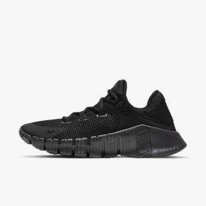 Black Women's Nike Free Metcon 4 Training Shoes | NK380GDB