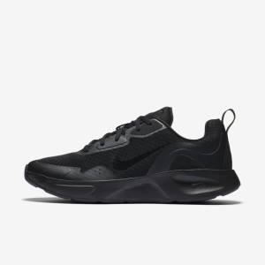 Black Women's Nike Wearallday Sneakers | NK403GTS