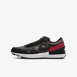 Blue Grey / Red / Black Kids' Nike Waffle One Older Sneakers | NK453BJP