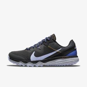 Dark Grey / Black / Light Women's Nike Juniper Trail Trail Running Shoes | NK239SBK