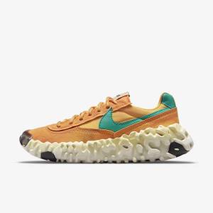 Gold / Gold / Green Men's Nike OverBreak SP Sneakers | NK124GEX