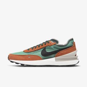 Green / Red / Orange / Black Men's Nike Waffle One SE Sneakers | NK478BUK