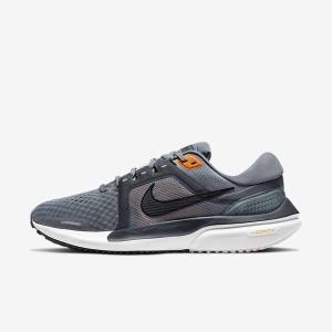 Grey / Dark Grey / Black Men's Nike Air Zoom Vomero 16 Road Running Shoes | NK792GQR