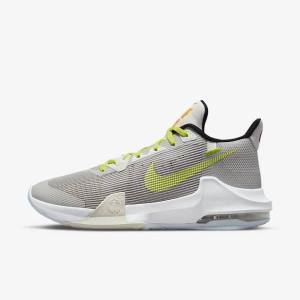 Grey / Green Women's Nike Air Max Impact 3 Basketball Shoes | NK593SHX