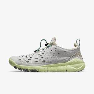 Grey / Light Beige / Grey Men's Nike Free Run Trail Sneakers | NK045WAP