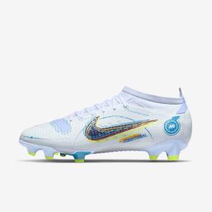 Grey / Light Blue / Blue Men's Nike Mercurial Vapor 14 Pro FG Firm-Ground Football Shoes | NK376CSN