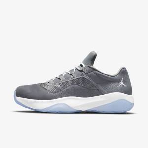 Grey / White Men's Nike Air Jordan 11 CMFT Low Jordan Shoes | NK162RAN