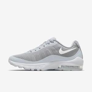 Grey / White Men's Nike Air Max Invigor Sneakers | NK604VAR