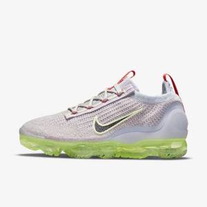 Light Beige / Light Green / Black Women's Nike Air VaporMax 2021 FK Sneakers | NK897RBU