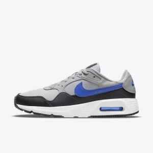 Light Grey / Dark Grey / White / Royal Men's Nike Air Max SC Sneakers | NK381MGB