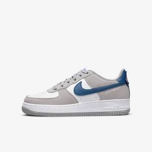 Light Grey / White / Light Grey Kids' Nike Air Force 1 LV8 Older Sneakers | NK847BGI