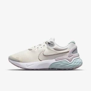 Metal / Grey Women's Nike Renew Run 3 Premium Road Running Shoes | NK405VNX