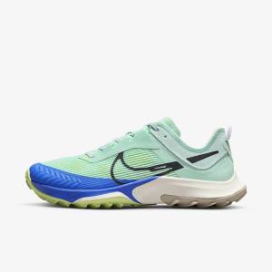 Mint / Grey / Blue Women's Nike Air Zoom Terra Kiger 8 Trail Running Shoes | NK931ZOU