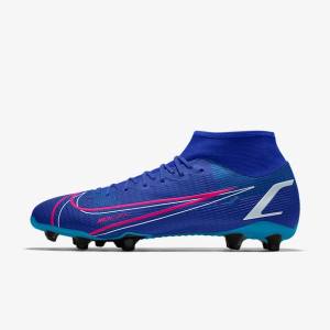 Multicolor Men's Nike Mercurial Superfly 8 Academy By You Custom Football Shoes | NK859TEY