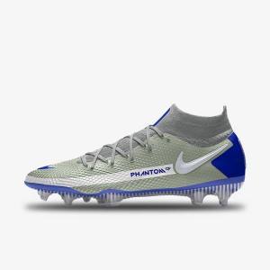 Multicolor Women's Nike Phantom GT Elite By You Custom Firm Ground Football Shoes | NK029MAR