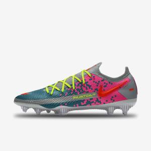 Multicolor Women's Nike Phantom GT Elite By You Custom Firm Ground Football Shoes | NK216WNO