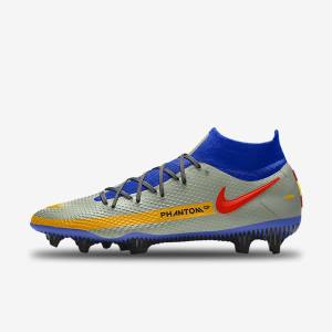 Multicolor Women's Nike Phantom GT Elite By You Custom Firm Ground Football Shoes | NK832VPU