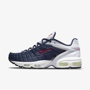 Navy / Platinum / White / Red Men's Nike Air Max Tailwind V SP Sneakers | NK038APC