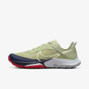 Olive / Light Beige / Obsidian Men's Nike Air Zoom Terra Kiger 8 Trail Running Shoes | NK910AMQ