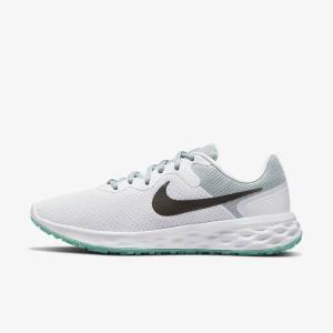 Olive / Pink / Grey Women's Nike Revolution 6 Next Nature Road Running Shoes | NK376VDB