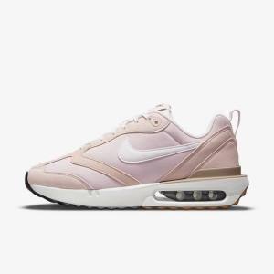 Pink / Black / Light Brown / White Women's Nike Air Max Dawn Sneakers | NK183JCW