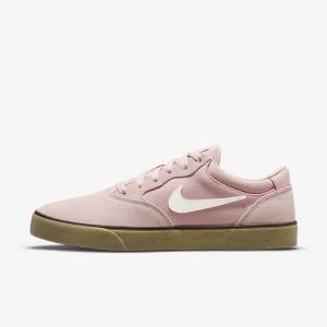 Pink / Light Brown Men's Nike SB Chron 2 Skate Shoes | NK246CNY