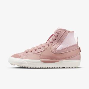 Pink / Rose Women's Nike Blazer Mid 77 Jumbo Sneakers | NK021VND