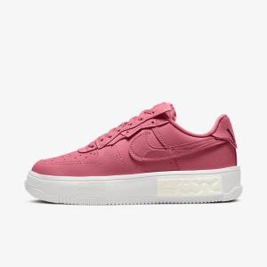 Pink / White / Pink Women's Nike Air Force 1 Fontanka Sneakers | NK693RCY