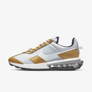 Platinum / Metal Gold / Metal Silver / White Women's Nike Air Max Pre-Day SE Sneakers | NK053NSC